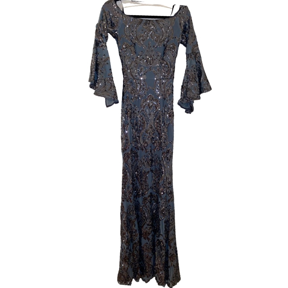 Betsy & Adams sequins gown